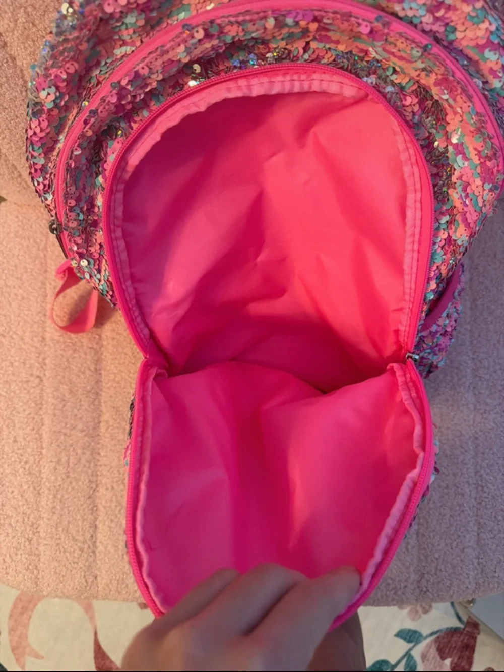 Kids Sequin “S” Backpack from Justice
